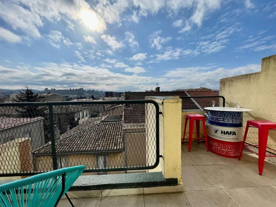 Duplex 70M2 - Vue Cite Medievale - Parking Gratuit Carcassonne Bagian luar foto