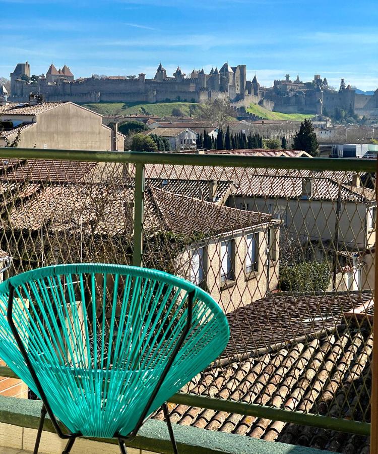 Duplex 70M2 - Vue Cite Medievale - Parking Gratuit Carcassonne Bagian luar foto